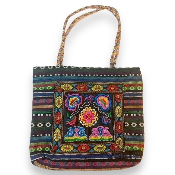 Handmade Small Shoulder Bag. 13.5” W x 12” H x .5” D - Picture 1 of 7